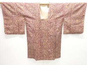 花更紗模様ロング道行コート